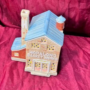 Vintage Hopalong Hollow Porcelain Easter Decor House Barn Hopalong Basket Works